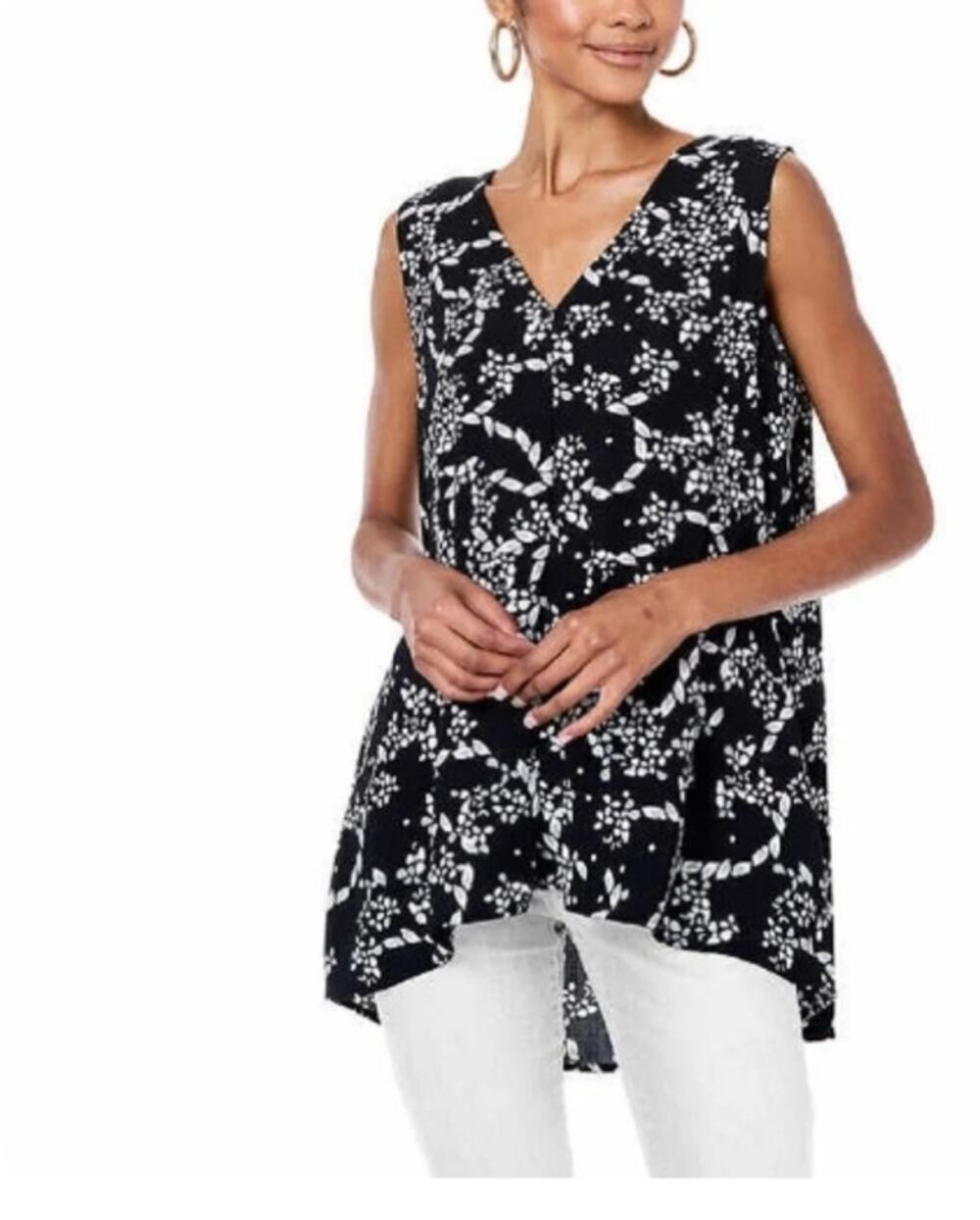 Fever Ladies' Sleeveless Tunic, Black Mystic MEDIUM
